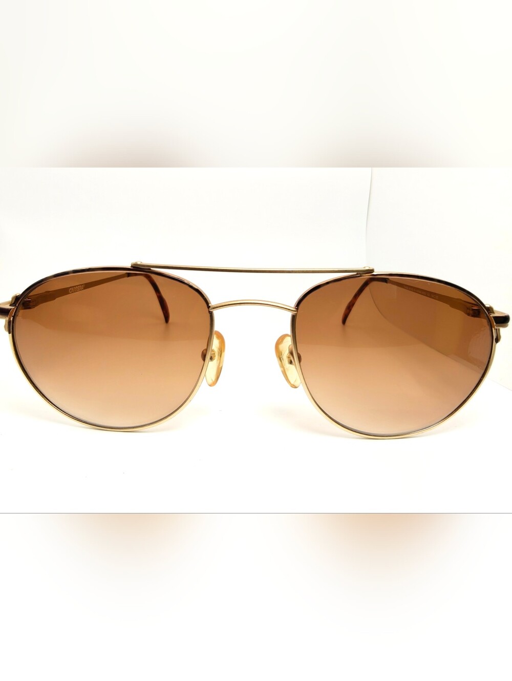 Carrera. 4913. 42. Men's Gold Frame Sunglasses with Brown Lenses. Made In Japan.